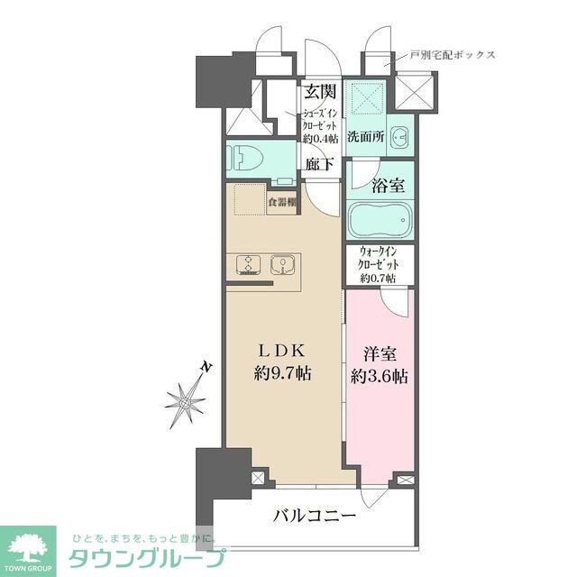 ザ・パークワンズ日本橋人形町の物件間取画像