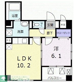 アウラ　新御徒町の物件間取画像