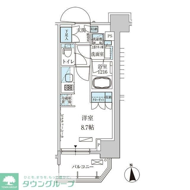 パークアクシス上野三丁目の物件間取画像