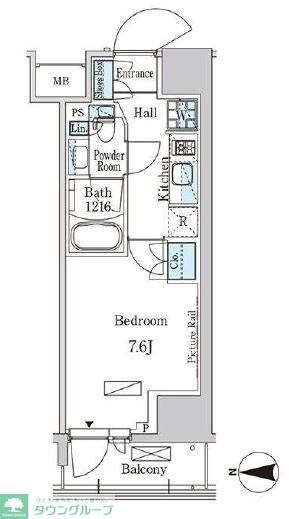 パークアクシス入谷の物件間取画像