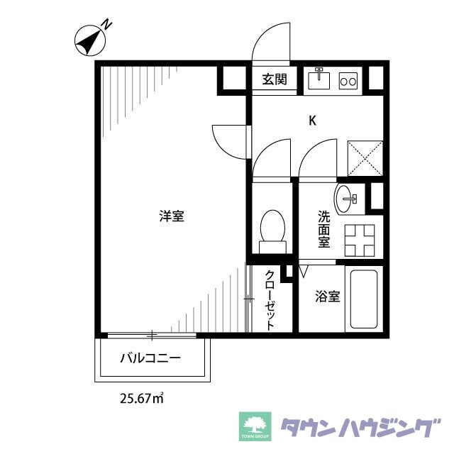 アムール Vert Uの物件間取画像