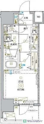 KDXレジデンス池袋ウエストの物件間取画像