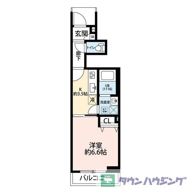 アムール Vert UIIの物件間取画像