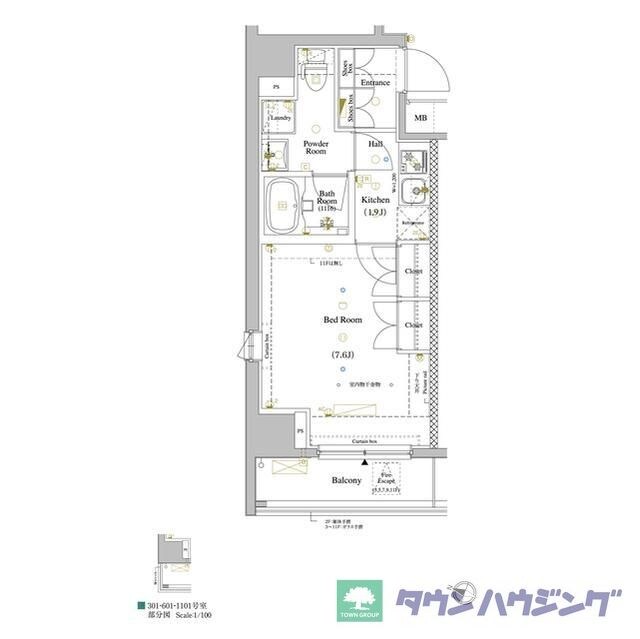 ＡＲＫＭＡＲＫ巣鴨の物件間取画像