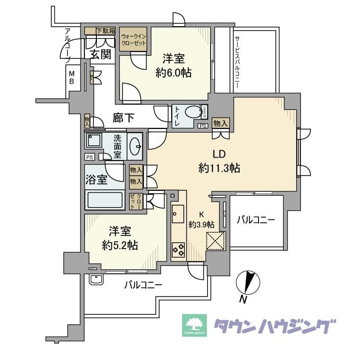 クレヴィア千川の物件間取画像