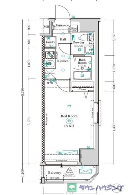 アンベリール板橋本町の物件間取画像