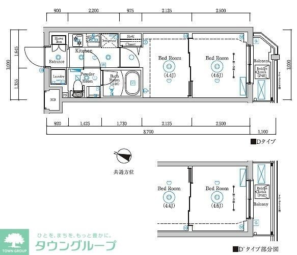 RELUXIA本蓮沼の物件間取画像