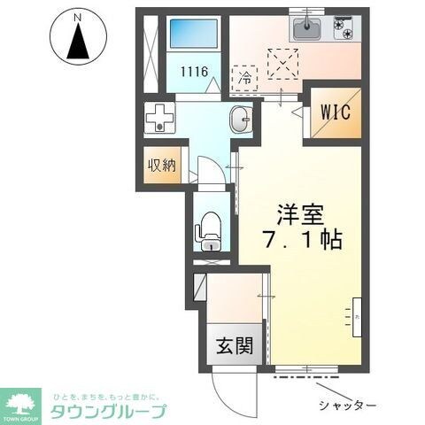 川口市樋ノ爪アパート新築工事の物件間取画像