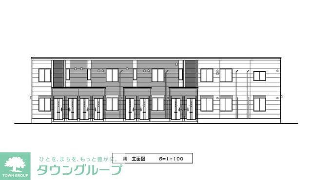 川口市樋ノ爪アパート新築工事の物件外観写真