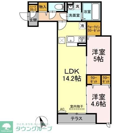 セジュール西台７の物件間取画像