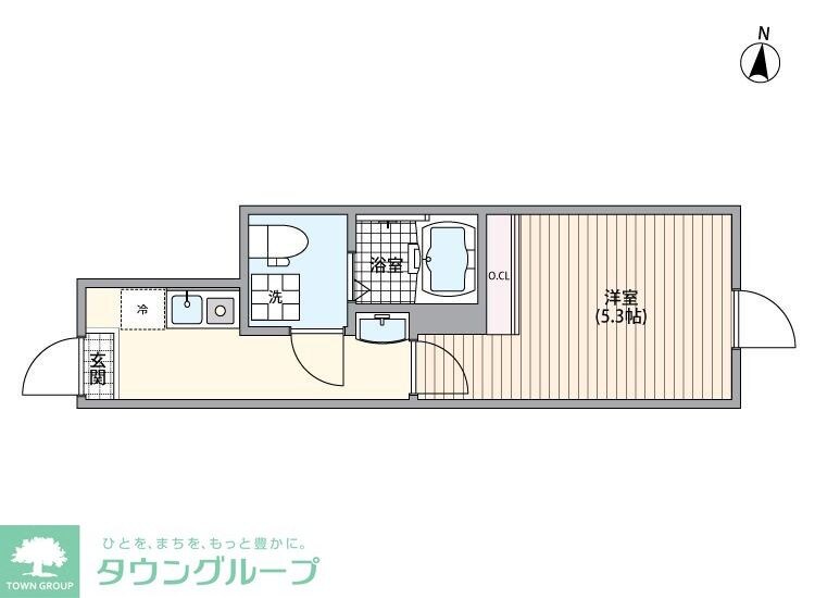 マーレ十条の物件間取画像