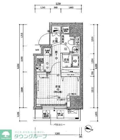 プレール・ドゥーク板橋本町IIの物件間取画像
