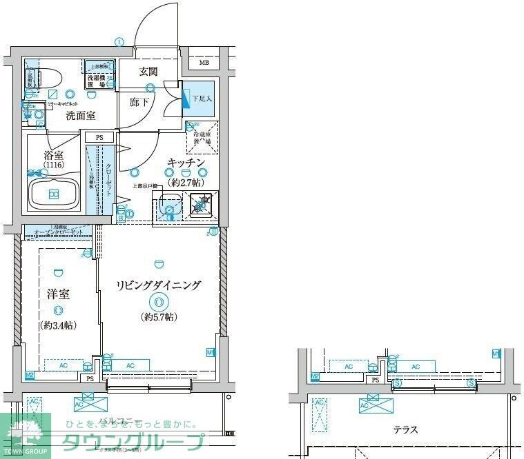 ベルシード王子神谷の物件間取画像