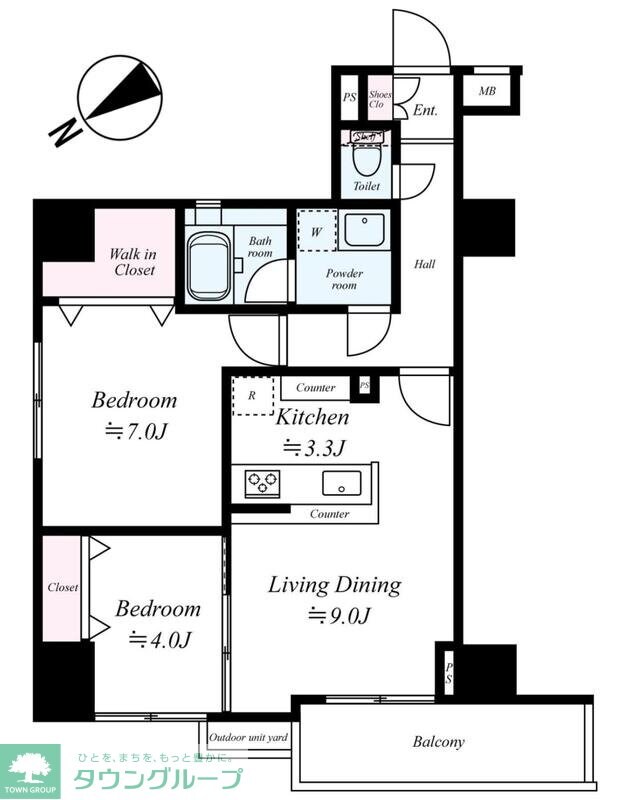 アーリアシティ尾久の物件間取画像