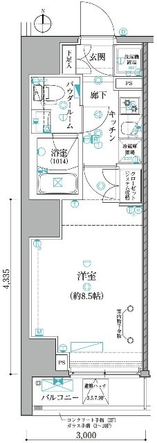 レアライズ日暮里ＥＡＳＴの物件間取画像