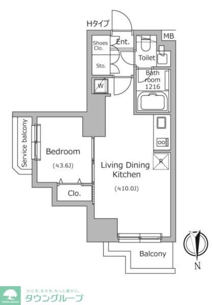 ドゥーエ南千住の物件間取画像