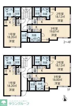 フィオーレ五反野IIの物件間取画像