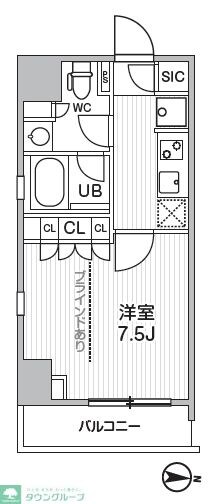 シーズンフラッツ元浅草４丁目の物件間取画像