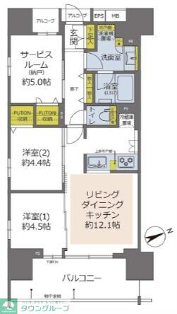 イニシア上野根岸の物件間取画像