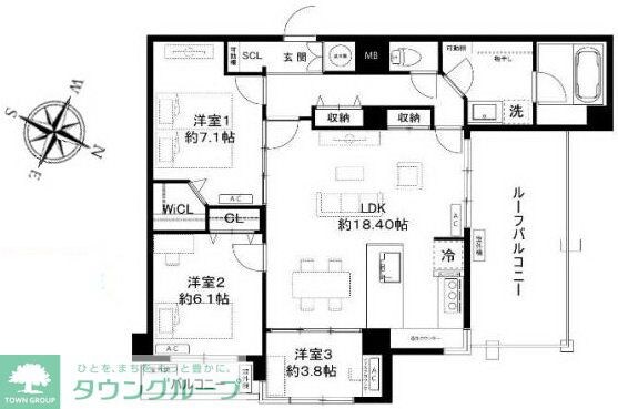 ホワイトパレスの物件間取画像