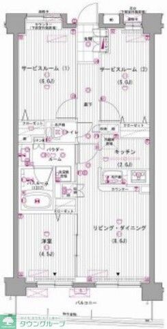 ガーラ・レジデンス六町の物件間取画像