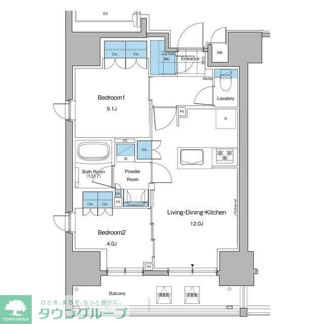 ルフォンプログレ秋葉原マークスの物件間取画像