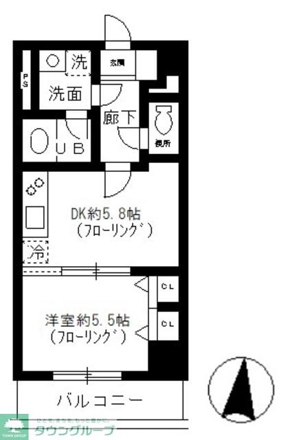 エルラッソ入谷の物件間取画像