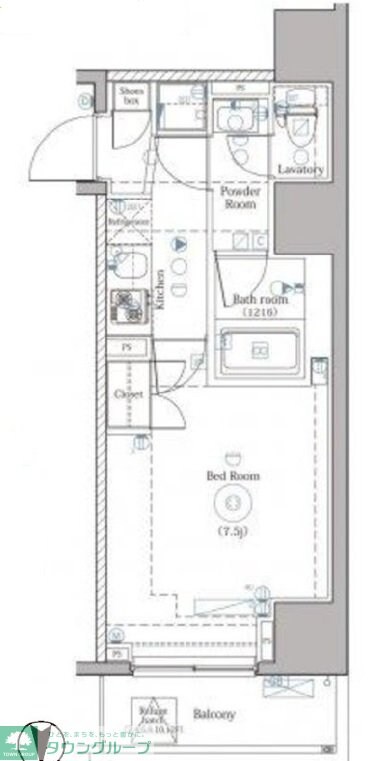 DIPS上野NORTHの物件間取画像