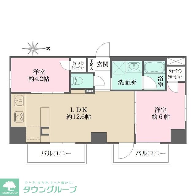プライムアーバン西日暮里フロントの物件間取画像