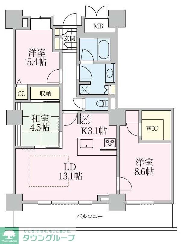 ロイヤルパークスタワー南千住の物件間取画像