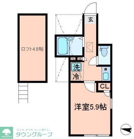 シエール江北(シエールコウホク)の物件間取画像