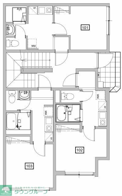ＯＰＥＮ　ＲＩＳＥ尾久銀座Iの物件間取画像