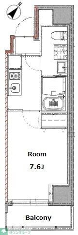 リビオメゾン上野入谷の物件間取画像