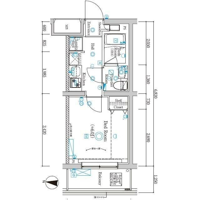 ＡＺＥＳＴお花茶屋IVの物件間取画像