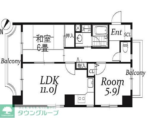 フォレストコート四ツ木の物件間取画像