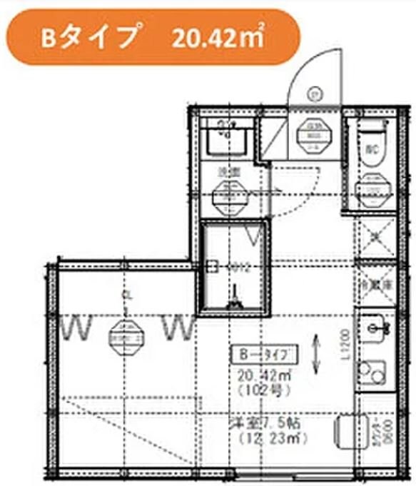 メイクスTERA小岩の物件間取画像