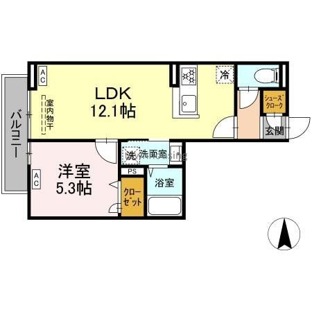 グラナーデ扇IIIの物件間取画像