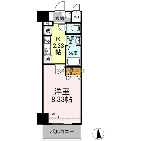 Carre S.Iの物件間取画像