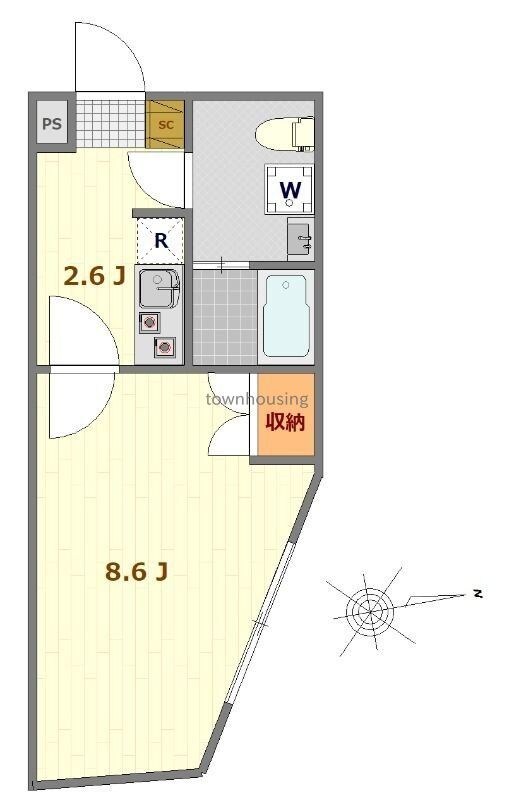 ラシクラス小岩駅前の物件間取画像