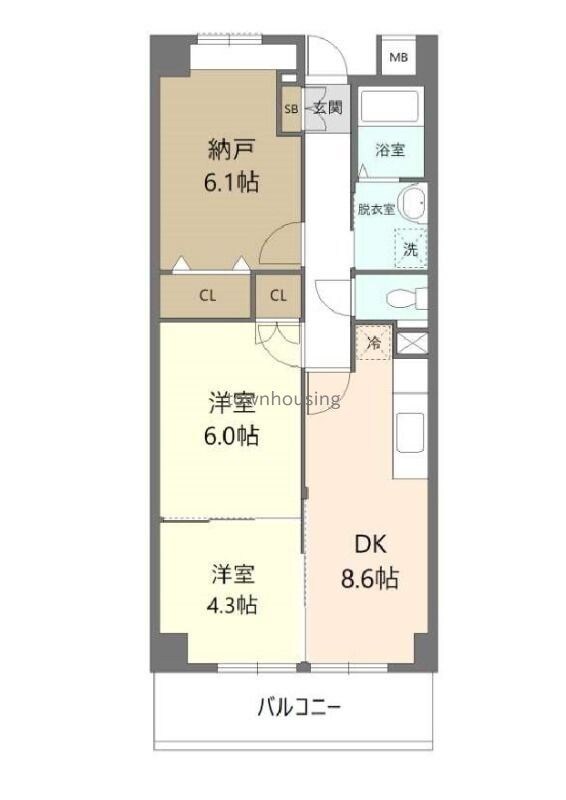 アグリーブル南水元の物件間取画像