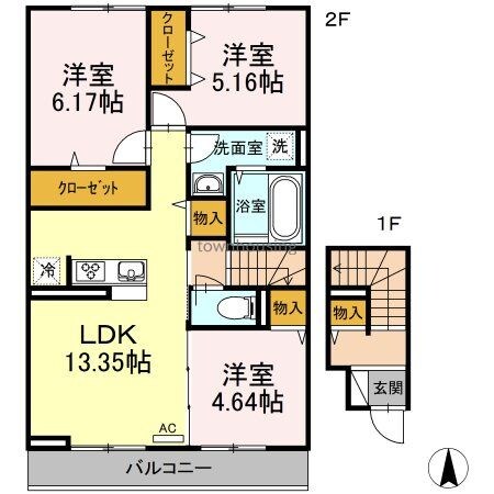 アステール　IIの物件間取画像