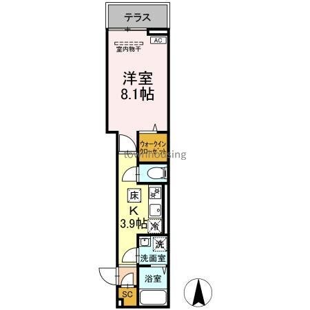 レクシア六町の物件間取画像