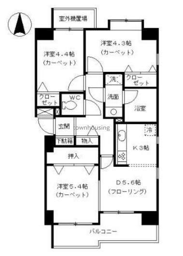 セリオ五番館の物件間取画像