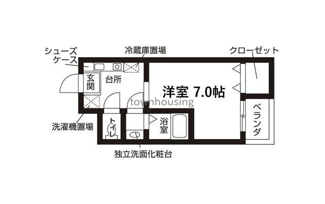 カレッジテラス堀切の物件間取画像