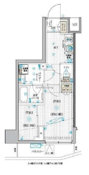 ブライズ亀有の物件間取画像