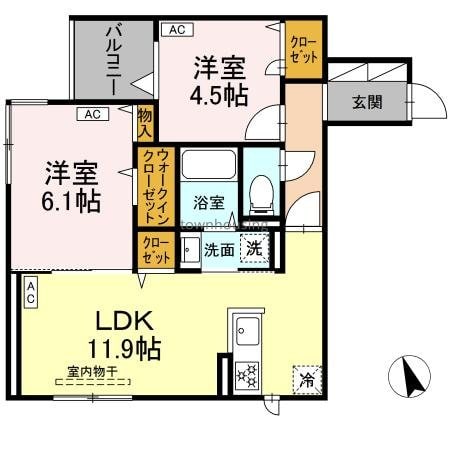 (仮)D-ROOM東四つ木Dの物件間取画像