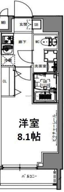 S-RESIDENCE亀戸lumeの物件間取画像