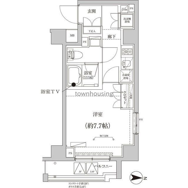 ＣＲＥＡＬｐｒｅｍｉｅｒ大島の物件間取画像