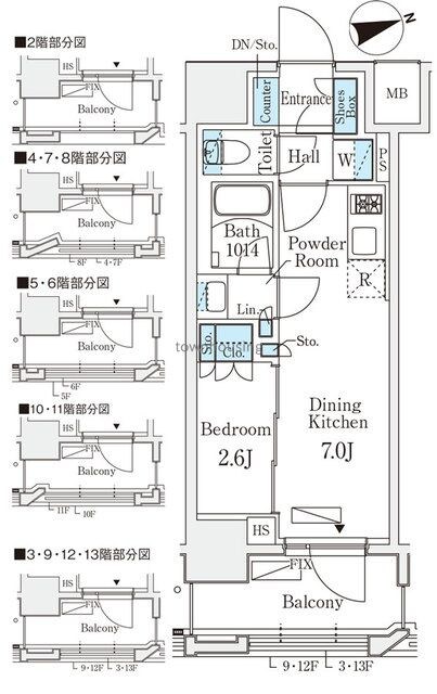 リビオメゾン御茶ノ水ＥＡＳＴの物件間取画像