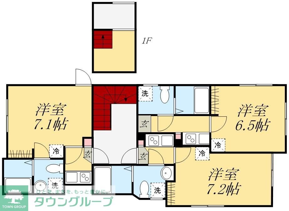 アウル四つ木の物件間取画像